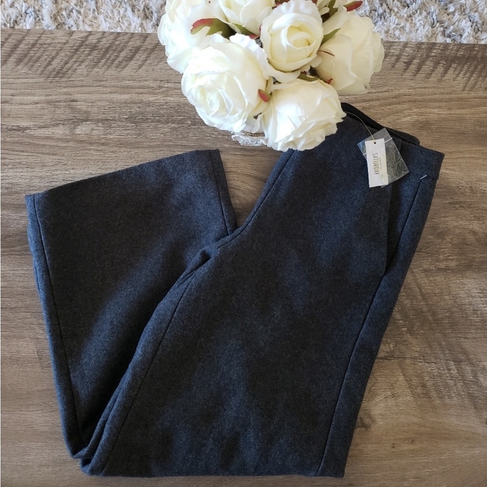 Kate Spade Cropped Charcoal Gray Pants